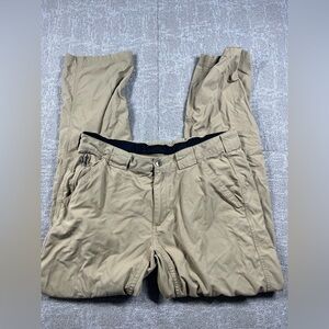 Duluth Trading Mens Tan Stretch Hiking Outdoor straight Leg Mens Pant LX34